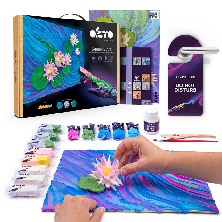OKTO Kreatives 3D-Set "Seerosen" 30 x 40 cm – Detailansicht 2 | ARTMIE
