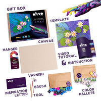 OKTO Kreatives 3D-Set "Seerosen" 30 x 40 cm – Detailansicht 3 | ARTMIE