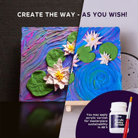 OKTO Kreatives 3D-Set "Seerosen" 30 x 40 cm – Detailansicht 6 | ARTMIE