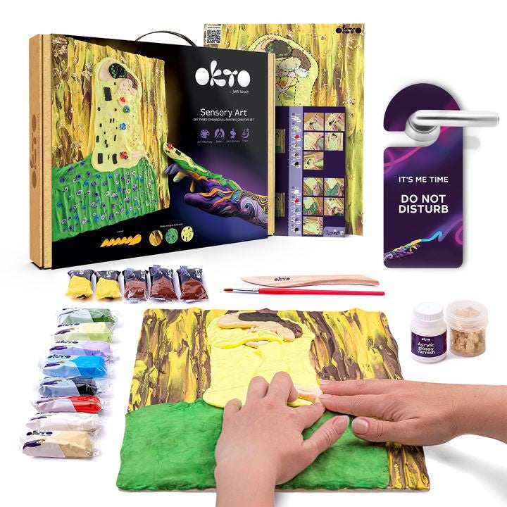 OKTO Kreatives 3D-Set "Kuss" 30 x 40 cm – Detailansicht 2 | ARTMIE