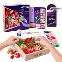OKTO Sukkulenten-Modellierset 21 x 21 cm DESIRE – Detailansicht 2 | ARTMIE