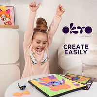 OKTO Gemälde mit selbsthärtender Masse 30 x 30 cm Hase – Detailansicht 6 | ARTMIE