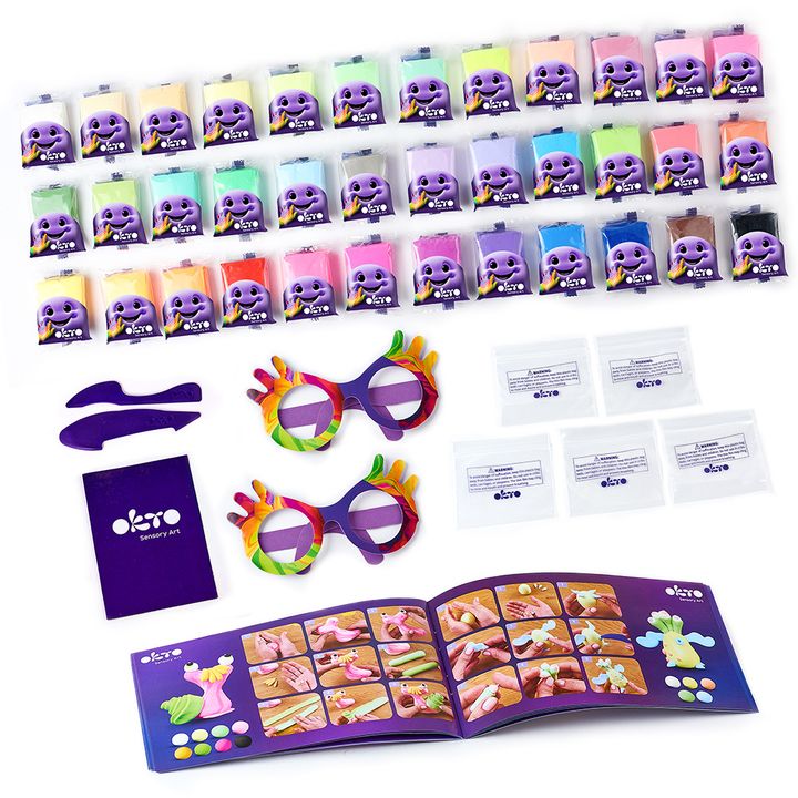 OKTO Kreativ-Set selbsthärtend 36 Farbtöne – Detailansicht 2 | ARTMIE