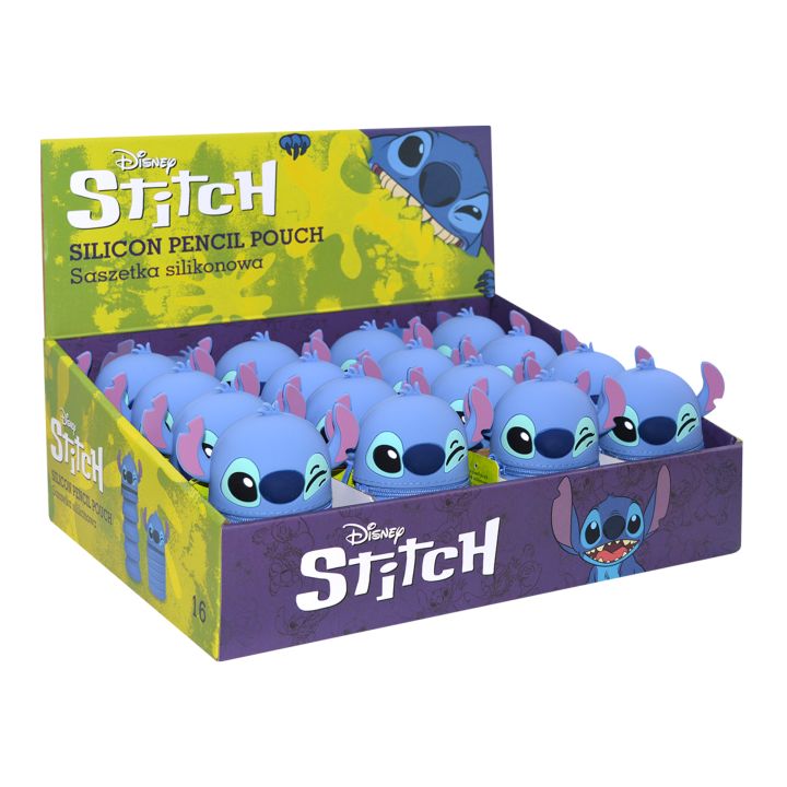 Disney Stitch Federmäppchen in ausgezogenem Zustand mit einer Länge von bis zu 205 mm.