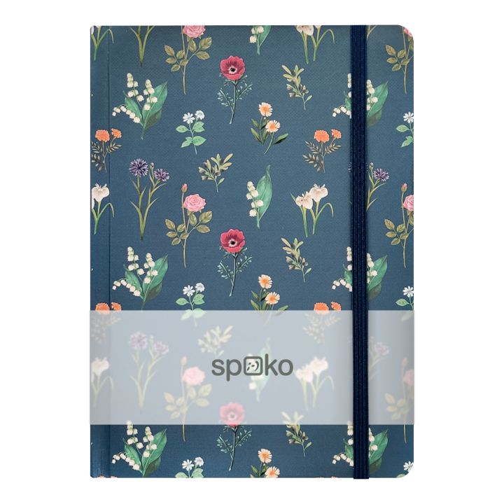 Spoko A5 liniertes Notizbuch - 96 Seiten - Blumen | ARTMIE