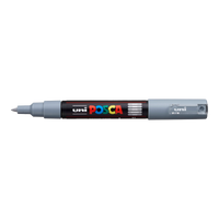 UNI POSCA PC-1M Marker 0,7 - 1 mm – sivá (37)