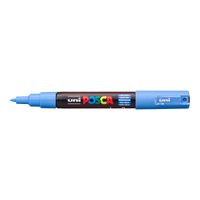 UNI POSCA PC-1M Marker 0,7 - 1 mm – nebesky modrá (48)