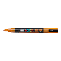 Posca Marker PC-3ML, 0,9–1,3 mm, Glitzer – Orange (L4