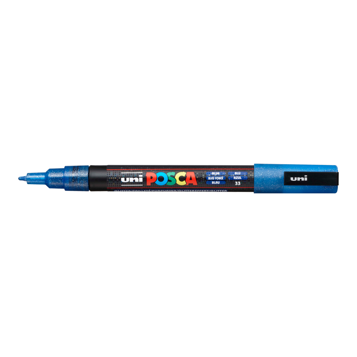 Posca Marker PC-3ML, 0,9–1,3 mm, Glitzer – Blau (L33