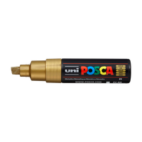 UNI POSCA Marker PC-8K 8 mm – zlatá (25)