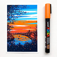 Posca Acrylmarker PC-5M, 1,8 - 2,5 mm, Hellorange (54)