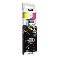 Marker für Leder Pebeo Setacolor - fluoreszierend 2er Set | ARTMIE