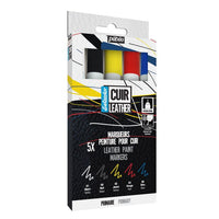 Ledermarker Pebeo Setacolor - primärer Satz von 5 | ARTMIE
