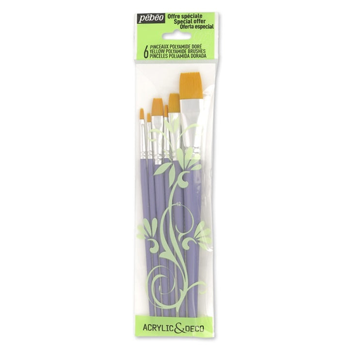 Pebeo Synthetik-Flachpinsel-Set | ARTMIE