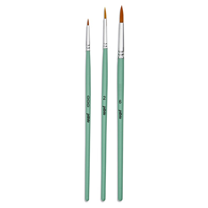 Pebeo Golden Taklon Pinsel Set – Detailansicht 2 | ARTMIE