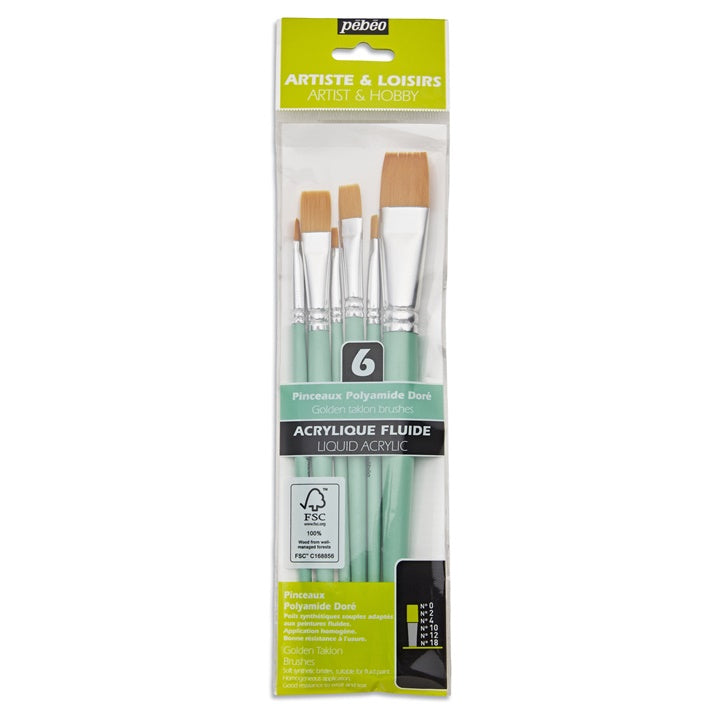 Pebeo Golden Taklon Pinsel Set | ARTMIE