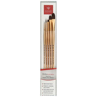 PanArt ES-05 Pinselset - rund, flach und gefilzt, 5 Teile | ARTMIE