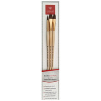 PanArt ES-06 Pinselset - rund, flach und gefilzt, 3 Teile | ARTMIE