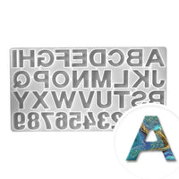 Siliconharzform Pentart - Buchstaben und Zahlen 1 Stück | ARTMIE