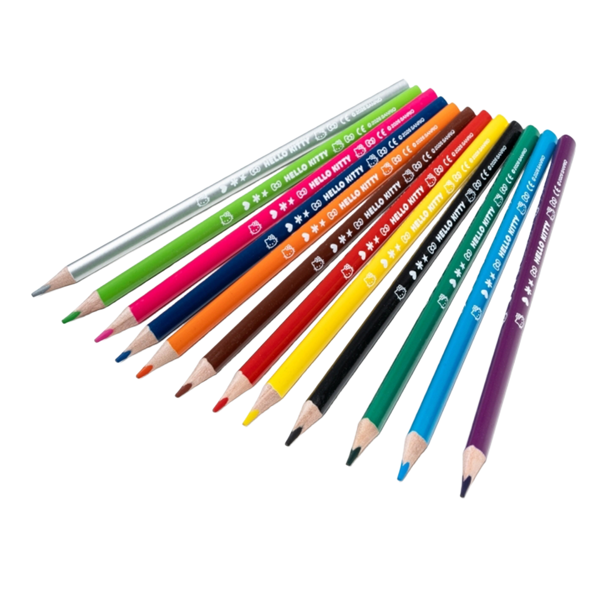 Dreikant-Buntstifte Colorino Hello Kitty - 12 Farben
