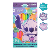 Dreikant-Buntstifte Colorino JUMBO Stitch Pastel, 12 Pastellfarben