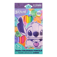 Dreikant-Buntstifte Colorino JUMBO Stitch Pastel, 12 Pastellfarben