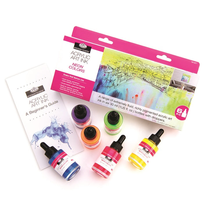 Royal &amp; Langnickel Acryltinten Neonfarben 6 x 30 ml – Detailansicht 3 | ARTMIE