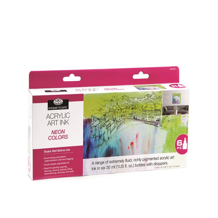 Royal &amp; Langnickel Acryltinten Neonfarben 6 x 30 ml | ARTMIE