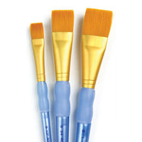 Royal &amp; Langnickel Synthetik-Flachpinsel-Set 3 Stück | ARTMIE