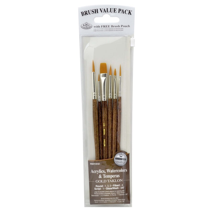 Royal und Langnickel Gold Taklon Pinsel Set | ARTMIE