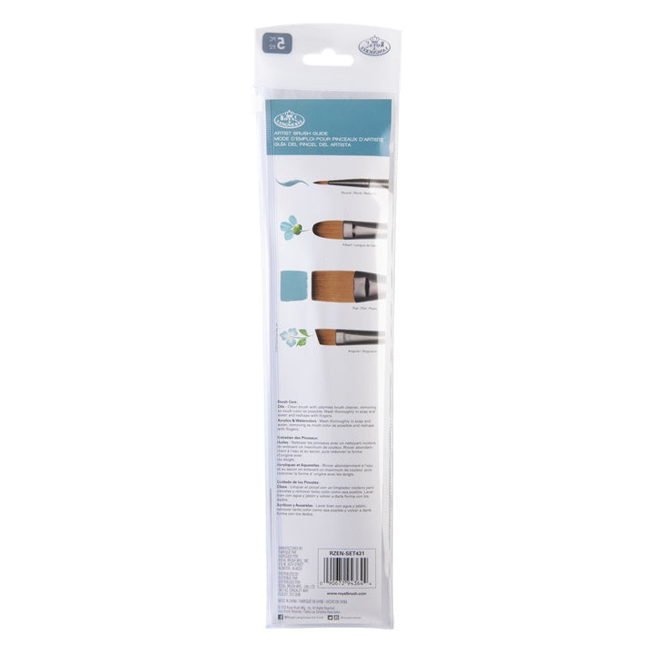 Royal and Langnickel Zen Serie 43 Flachpinsel Set – Detailansicht 3 | ARTMIE
