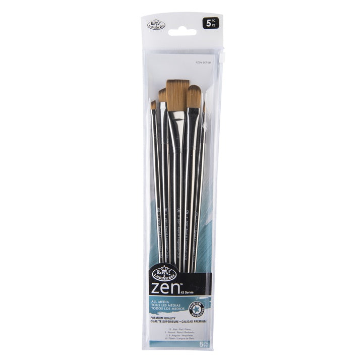 Royal and Langnickel Zen Serie 43 Flachpinsel Set | ARTMIE