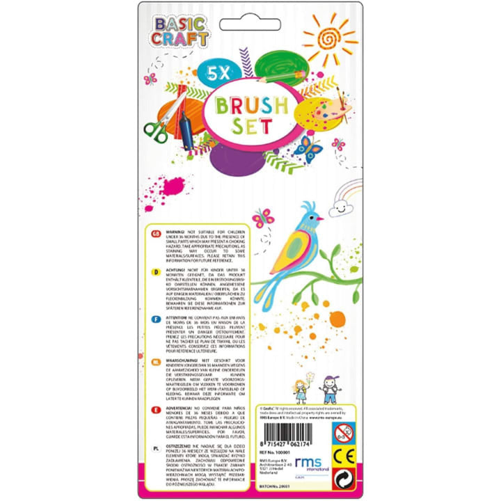GRAFIX  Bürstenset - 5 Stück – Detailansicht 2 | ARTMIE