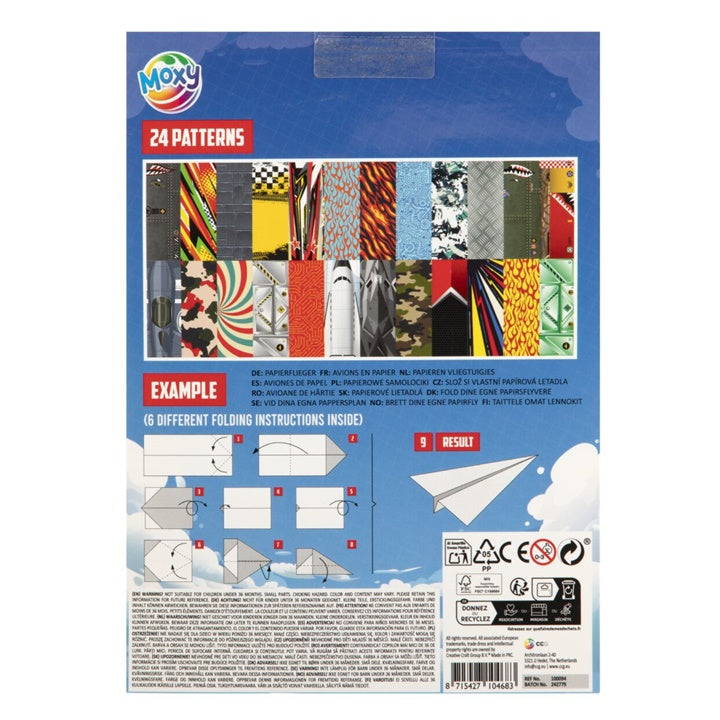 Papierblock Papierflugzeuge 25x18 cm 24 Blatt – Detailansicht 2 | ARTMIE