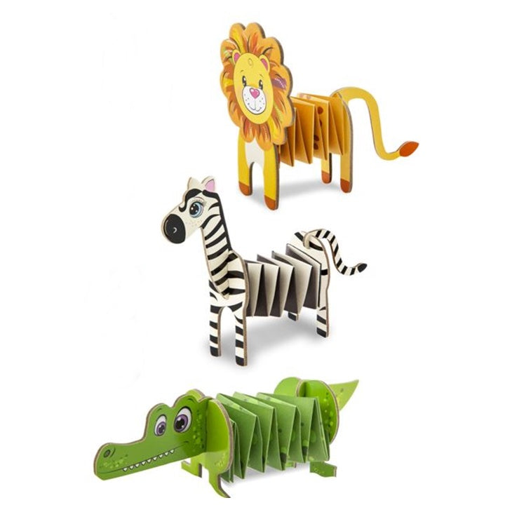 DIY-Set mit Safari-Tieren aus Papier – Detailansicht 3 | ARTMIE