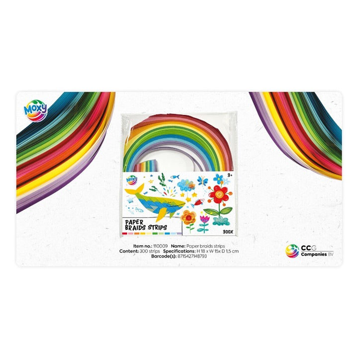 Buntes Papierstreifenset – Detailansicht 2 | ARTMIE