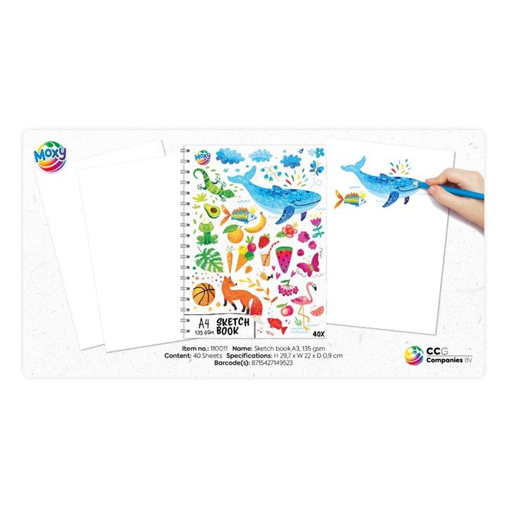 Skizzenblock 40 Blatt A4 – Detailansicht 2 | ARTMIE