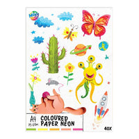 Neonfarbenes Papier A4 Mix | ARTMIE