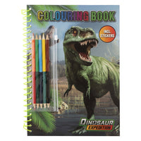 Dino-Malbuch A4 inkl. Aufkleber &amp; Stifte | ARTMIE