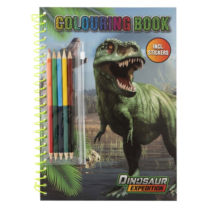 Dino-Malbuch A4 inkl. Aufkleber &amp; Stifte | ARTMIE