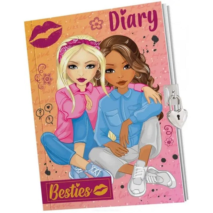 BESTIES A5 Tagebuch mit Schloss 60 Blatt – Detailansicht 2 | ARTMIE