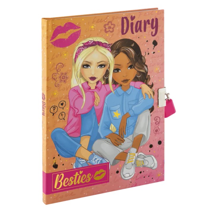 BESTIES A5 Tagebuch mit Schloss 60 Blatt | ARTMIE