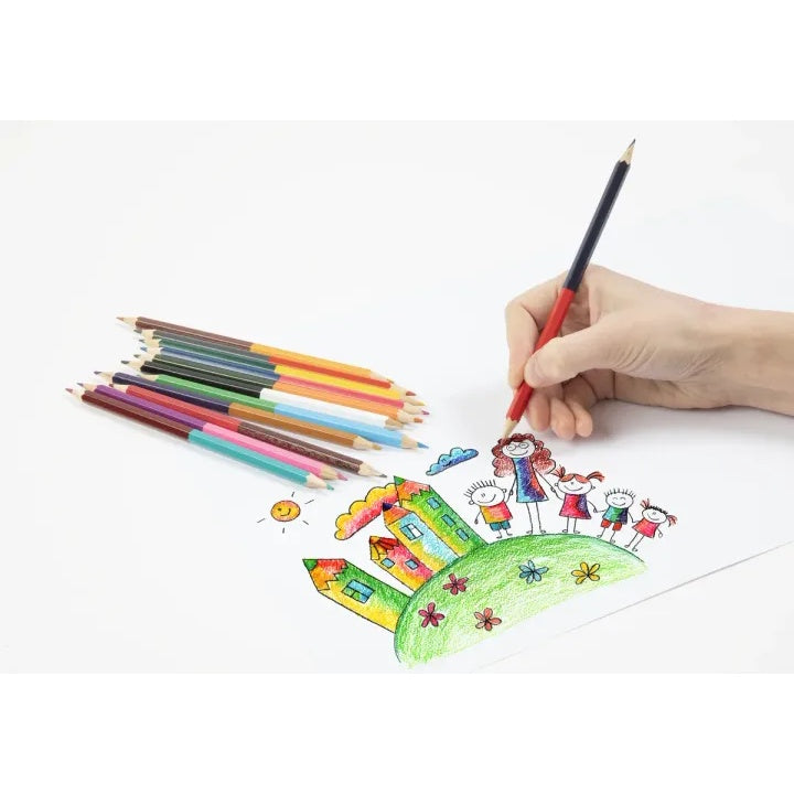 Doppelseitige Buntstifte 12x - 24 Farben – Detailansicht 3 | ARTMIE