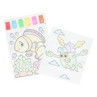 Malen mit Wasser Kit 10 Blätter + 2 Pinsel – Detailansicht 3 | ARTMIE