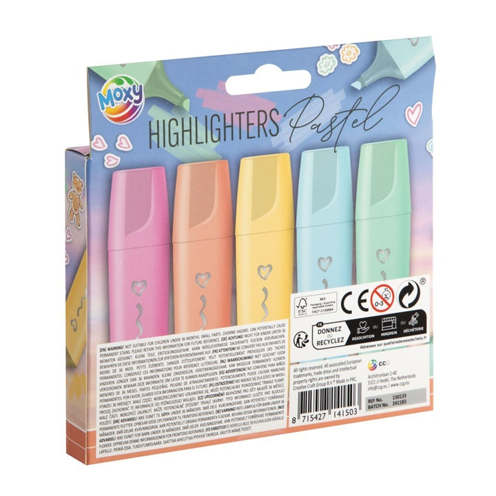 Pastellfarbige Textmarker Set – Detailansicht 2 | ARTMIE