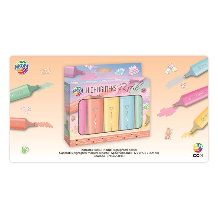 Pastellfarbige Textmarker Set – Detailansicht 3 | ARTMIE