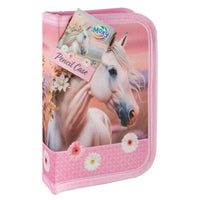 Pferd Gefülltes Federmäppchen 28 Stück Pink Horse Design | ARTMIE