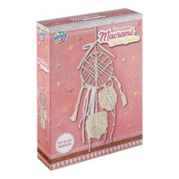 Makramee Traumfänger Kit von ARTMIE mit 17 cm Ring und Zubehör zur Herstellung einer Wanddekoration.