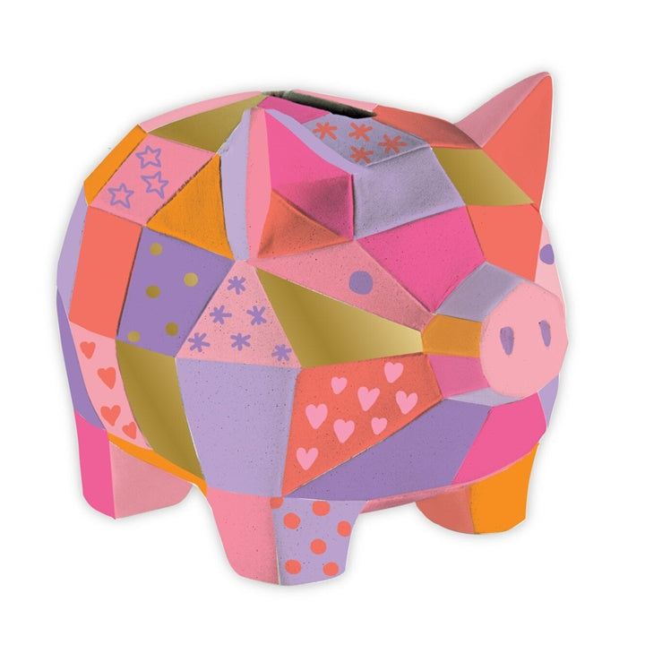 Verpackung des ARTMIE Malsets mit Keramik-Sparschwein, Farben und Pinsel für Kinder ab 6 Jahren.