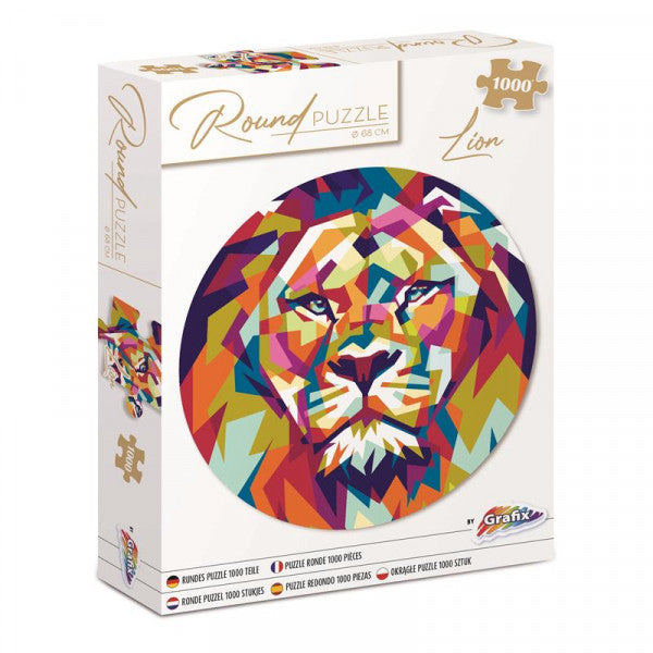 Rundpuzzle Löwe 68 cm - 1000 Teile | ARTMIE